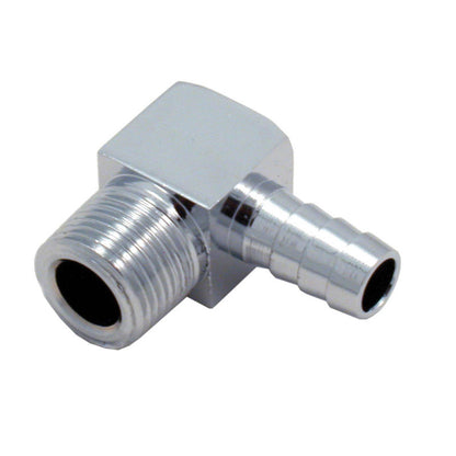 Spectre Fitting 90 Degree Barb NPT Threads (For 3/8in. Hose) - Chrome