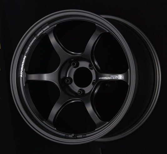 Advan RG-D2 16x6.5 +45 4x100 Semi Gloss Black Wheel
