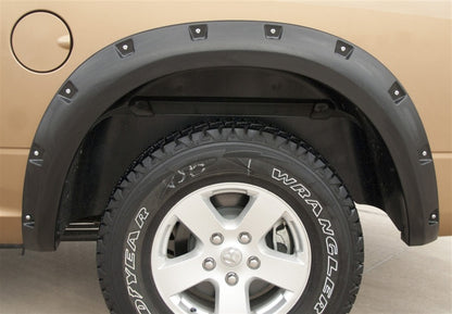 Lund 09-17 Dodge Ram 1500 RX-Rivet Style Smooth Elite Series Fender Flares - Black (2 Pc.)