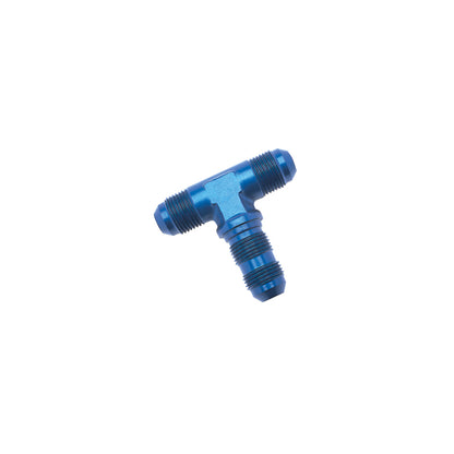 Russell Performance -4 AN Flare Bulkhead Tee Fitting (Blue)