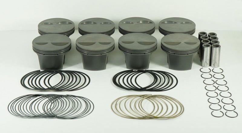 Mahle MS Piston Set SBC 358ci 4.030in Bore 3.500stk 6.000in Rod .0927in Pin -2cc 10.8 CR Set of 8