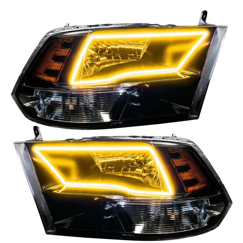 Oracle Lighting 09-18 RAM 1500 Sport Halo Headlights - Blk Housing w/2.0 Controller