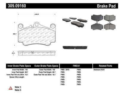 StopTech Performance Brake Pads