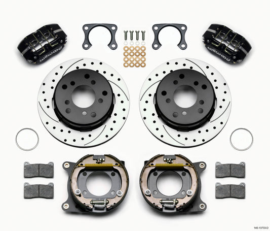 Wilwood Dynapro Lug Mount P/S Park Brake Kit Drilled Big Ford 2.00in Off Bronco 5 x 5.50