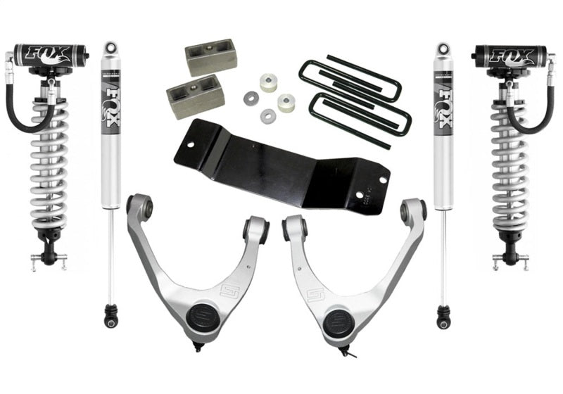 Superlift 07-16 Chevy Silv 4WD 3.5in Lift Kit w/ Steel Cntrl Arms Fox Front Coilover &amp; 2.0 Rear