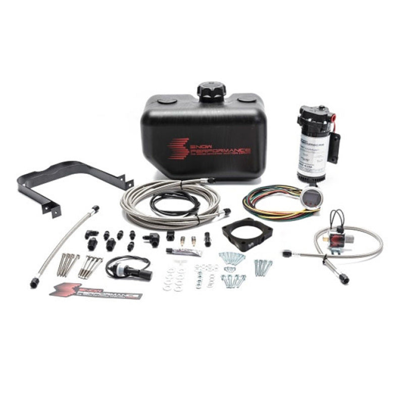 Snow Performance 08+ Charger Stg 2 Boost Cooler F/I Water Injection Kit (SS Braided Line & 4AN)