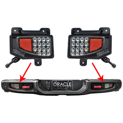 Oracle Jeep Gladiator JT Rear Bumper LED Reverse Lights w/ Plug & Play Harness - 6000K SEE WARRANTY