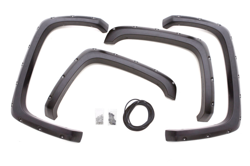 Lund 16-17 GMC Sierra 1500 RX-Rivet Style Smooth Elite Series Fender Flares - Black (4 Pc.)