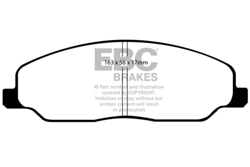 EBC 05-10 Ford Mustang 4.0 Ultimax2 Front Brake Pads