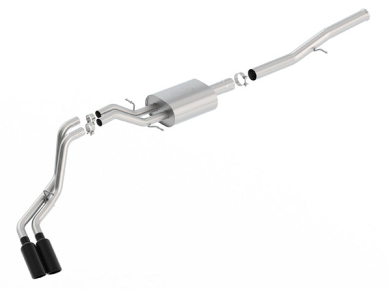 Borla 14+ Chevy Silverad1500 EC STD/CC Short 143.5in WB ATAK Cat-Back Exhaust w/ Black Chrome Tip