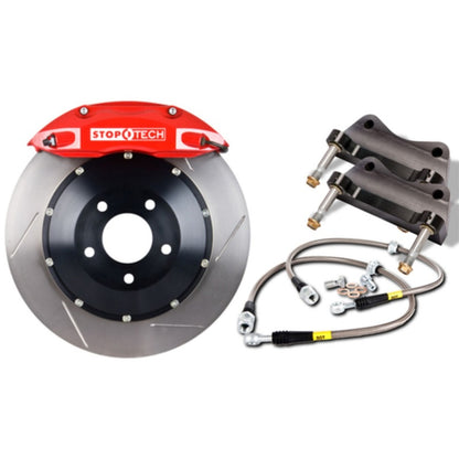 StopTech 06-10 BMW M5/M6 w/ Red ST-41 Calipers 380x32mm Slotted Rotors Rear Big Brake Kit