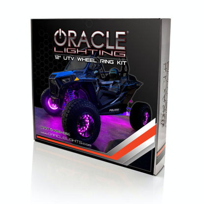 Oracle LED Illuminated Wheel Rings for UTV/ATV & SXS Vehicles - ColorSHIFT w/o Cntrl SEE WARRANTY