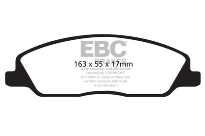 EBC 10-14 Ford Mustang 3.7 Ultimax2 Front Brake Pads