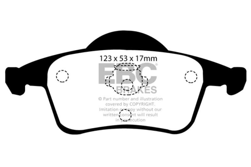 EBC 01-05 Volvo S60 2.3 Turbo T5 Ultimax2 Rear Brake Pads