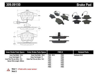 StopTech Performance Brake Pads