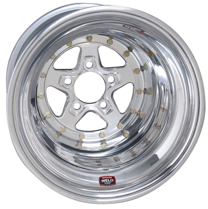 Weld Alumastar 2.0 15x4 / 5x4.75 BP 1.2 / 5in. BS Polished Wheel - Non-Beadlock