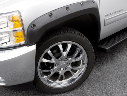 Lund 07-14 GMC Sierra 2500 RX-Rivet Style Smooth Elite Series Fender Flares - Black (2 Pc.)