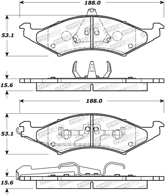 StopTech Street Brake Pads