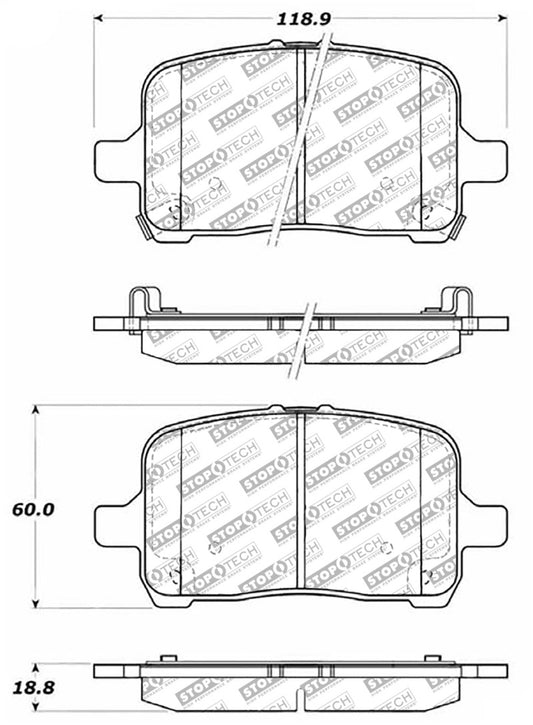 StopTech Street Select Brake Pads - Front