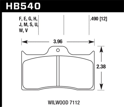 Hawk Wilwood HPS 5.0 Brake Pads