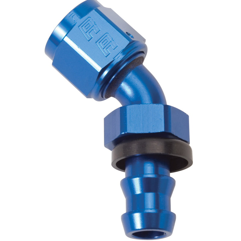 Russell Performance -10 AN Twist-Lok 45 Degree Hose End (Blue)