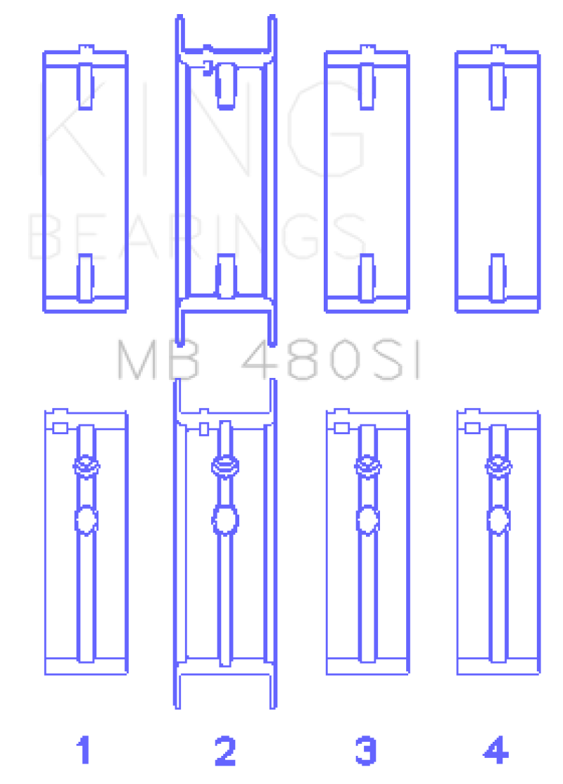 King Buick V6 Main Bearing Set