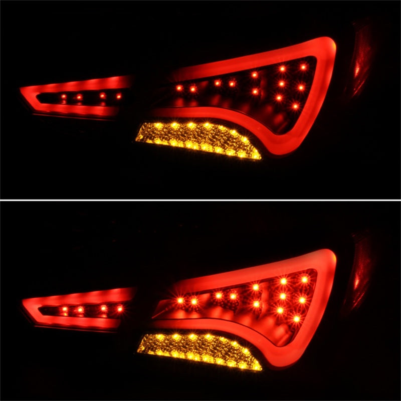 Spyder Hyundai Sonata 11-13 LED Tail Lights Light Bar Black ALT-YD-HYSON11-LED-BK