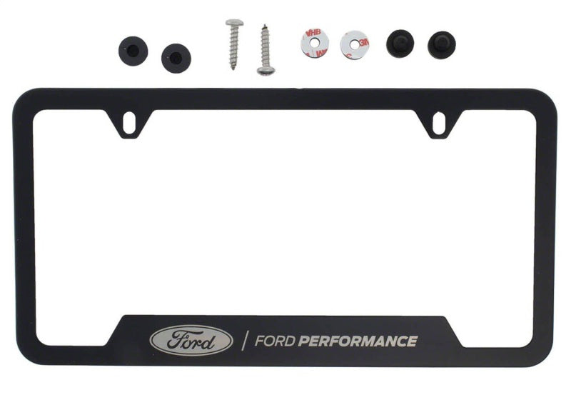 Ford Racing Stainless Steel Ford Performance License Plate Frame - Black