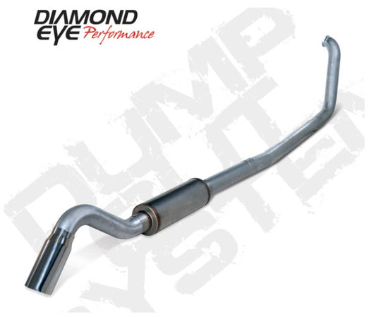 Diamond Eye KIT 4in TB SGL SS: TURN DOWN 00-03 FORD 7.3L F250/F350