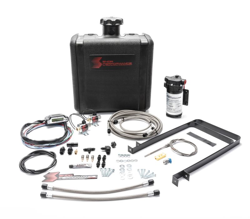 Snow Performance 94-17 Ford Stg 3 Boost Cooler Water Injection Kit (w/SS Braided Line & 4AN)