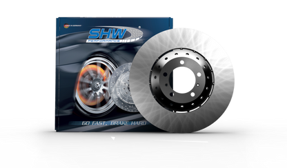 SHW 2021 Porsche Cayenne GTS 4.0L w/19in Wheel/NAO Pads Right Frt Smooth LW Brake Rotor (9Y0615302Q)