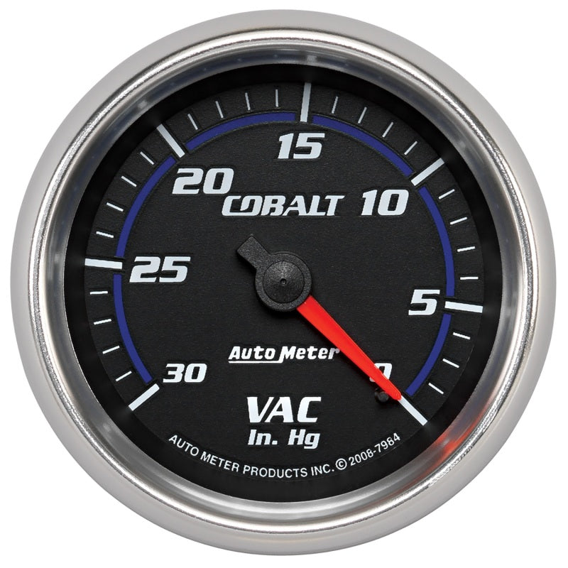 Autometer Cobalt 2-5/8in. / 0-30 IN HG / Mechanical Vacuum Gauge