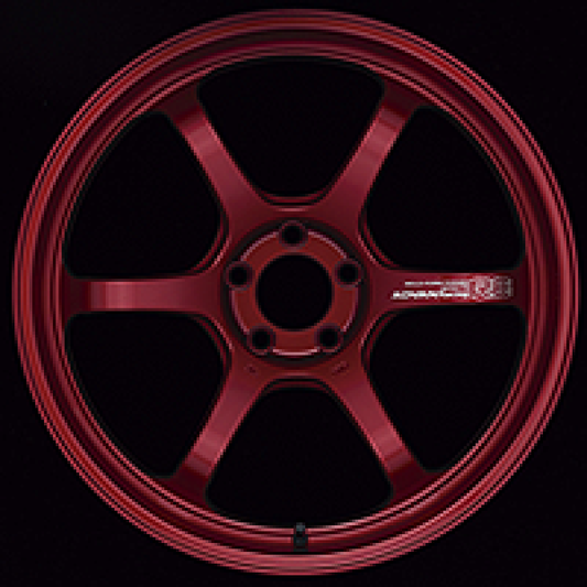 Advan R6 18x11.0 +15 5-114.3 Racing Candy Red Wheel