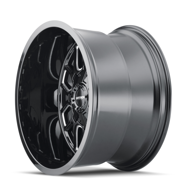 Mayhem 8107 Cogent 22x10 / 8x165.1 BP / -19mm Offset / 130.8mm Hub Black w/ Milled Spokes Wheel