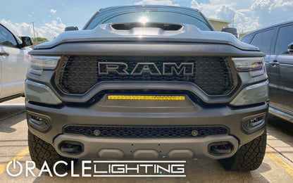 ORACLE Lighting 19-22 RAM Rebel/TRX Front Bumper Flush LED Light Bar System - Yellow SEE WARRANTY