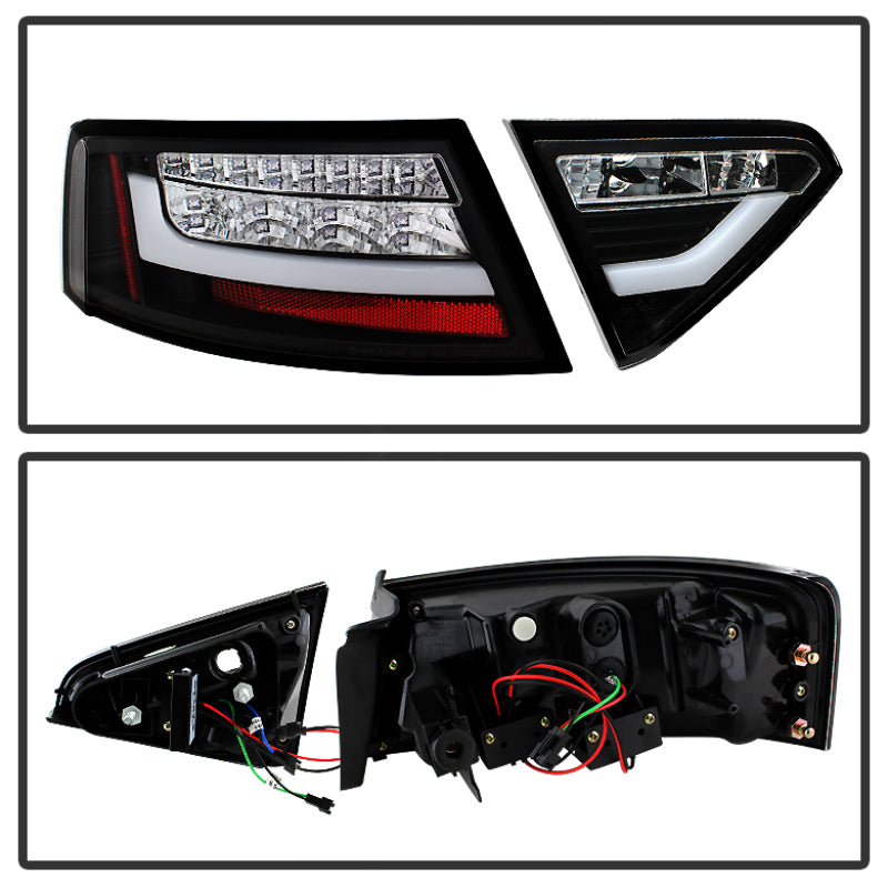 Spyder Audi A5 08-12 LED Tail Lights Black ALT-YD-AA508-LED-BK