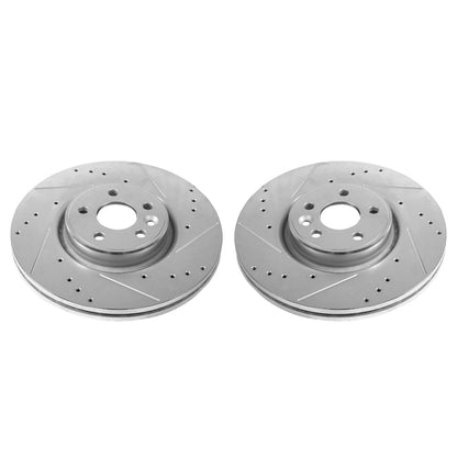 Power Stop 12-18 Volvo S60 Front Evolution Drilled & Slotted Rotors - Pair