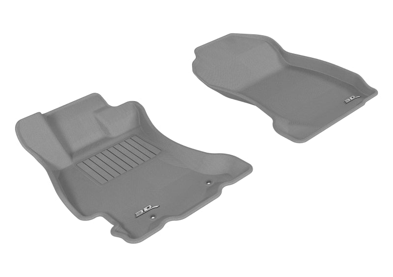 3D MAXpider 2014-2018 Subaru Forester Kagu 1st Row Floormat - Gray