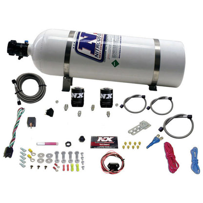 Nitrous Express 10-15 Chevrolet Camaro (5th Gen) Single Nozzle Nitrous Kit (35-150HP) w/15lb Bottle