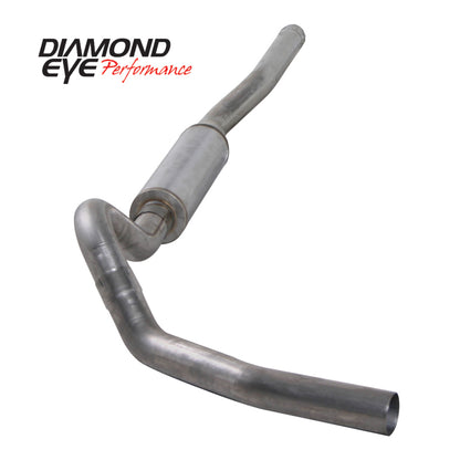 Diamond Eye KIT 4in CB SGL MFLR RPLCMENT PIPE SS CHEVY/GMC 6.6L 2500/3500 2006-2007.5