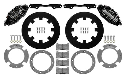 Wilwood 17-21 Can-Am X3RS Black 6-Piston Front Kit 11.25in - Undrilled Rotors