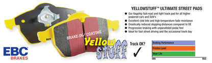 EBC 05-10 Chrysler 300C 6.1 SRT8 Yellowstuff Front Brake Pads (Excl 6 Piston Calipers)