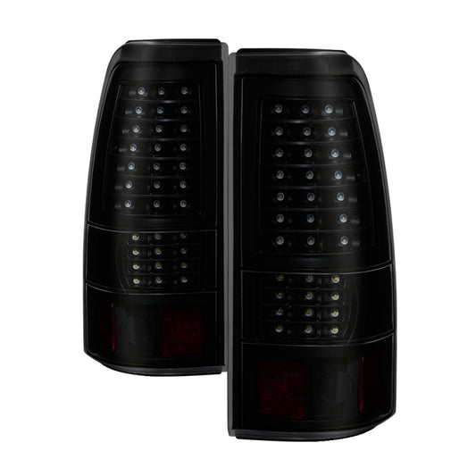 xTune 03-06 Chevrolet Silverado 1500 LED Tail Lights - Black Smoke (ALT-JH-CSIL03-LED-BSM)