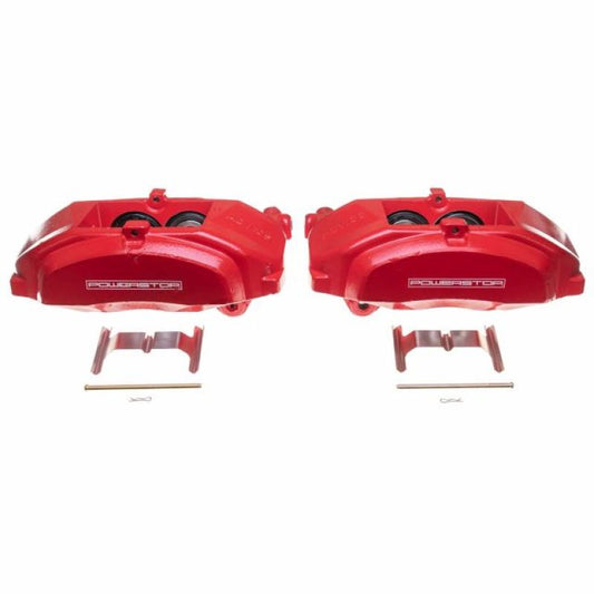 Power Stop 16-17 Lexus GS200t Front Red Calipers w/o Brackets - Pair