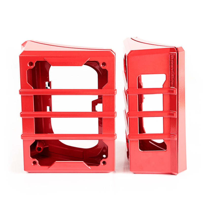 Rugged Ridge 07-18 Jeep Wrangler JK Red Elite Tail Light Guards