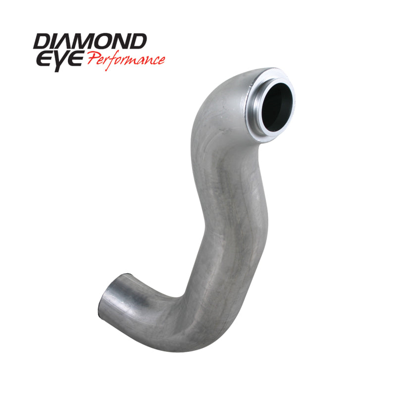 Diamond Eye Downpipe 4in AL: 89-93 5.9L DODGE MACHINED EF