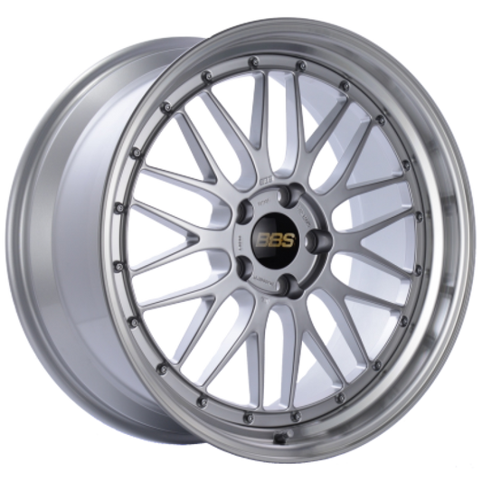 BBS LM 19x9.5 5x120 ET22 Diamond Silver Center / Diamond Cut Lip Wheel PFS/Clip Required