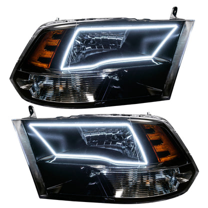 Oracle Lighting 09-18 RAM 1500 Sport Halo Headlights - Blk Housing w/No Controller