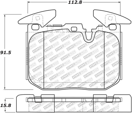 Stoptech 12-18 BMW 228i/230i/320i/238i Street Select Brake Pads With Hardware- Front