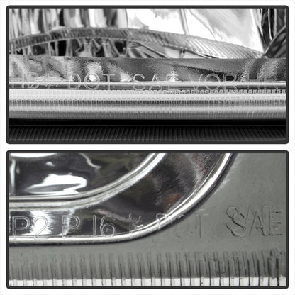 Xtune Chevy Silverado 2500HD 03-06 Crystal Headlights w/ Bumper Lights Chrome HD-JH-CSIL03-AM-C-SET